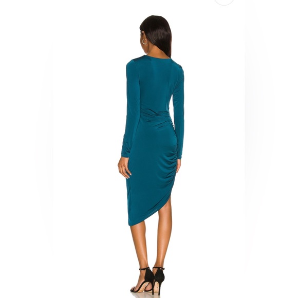Cassie Midi Dress in Dark Teal - Picture 5 of 8